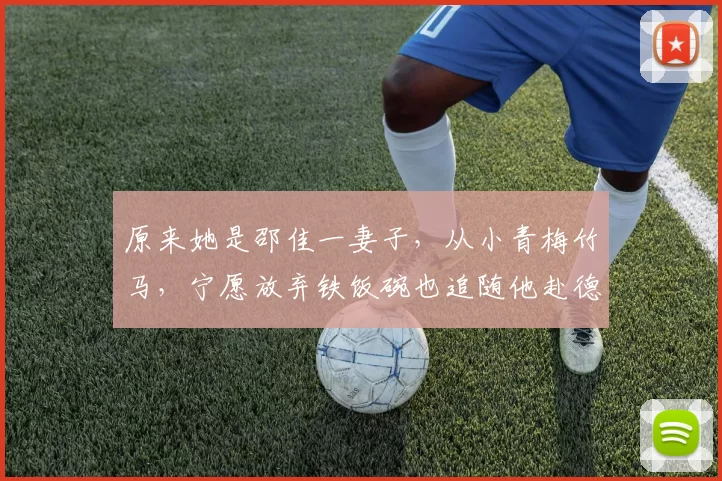 原来她是邵佳一妻子，从小青梅竹马，宁愿放弃铁饭碗也追随他赴德_王海洋_中国足球协会_德甲